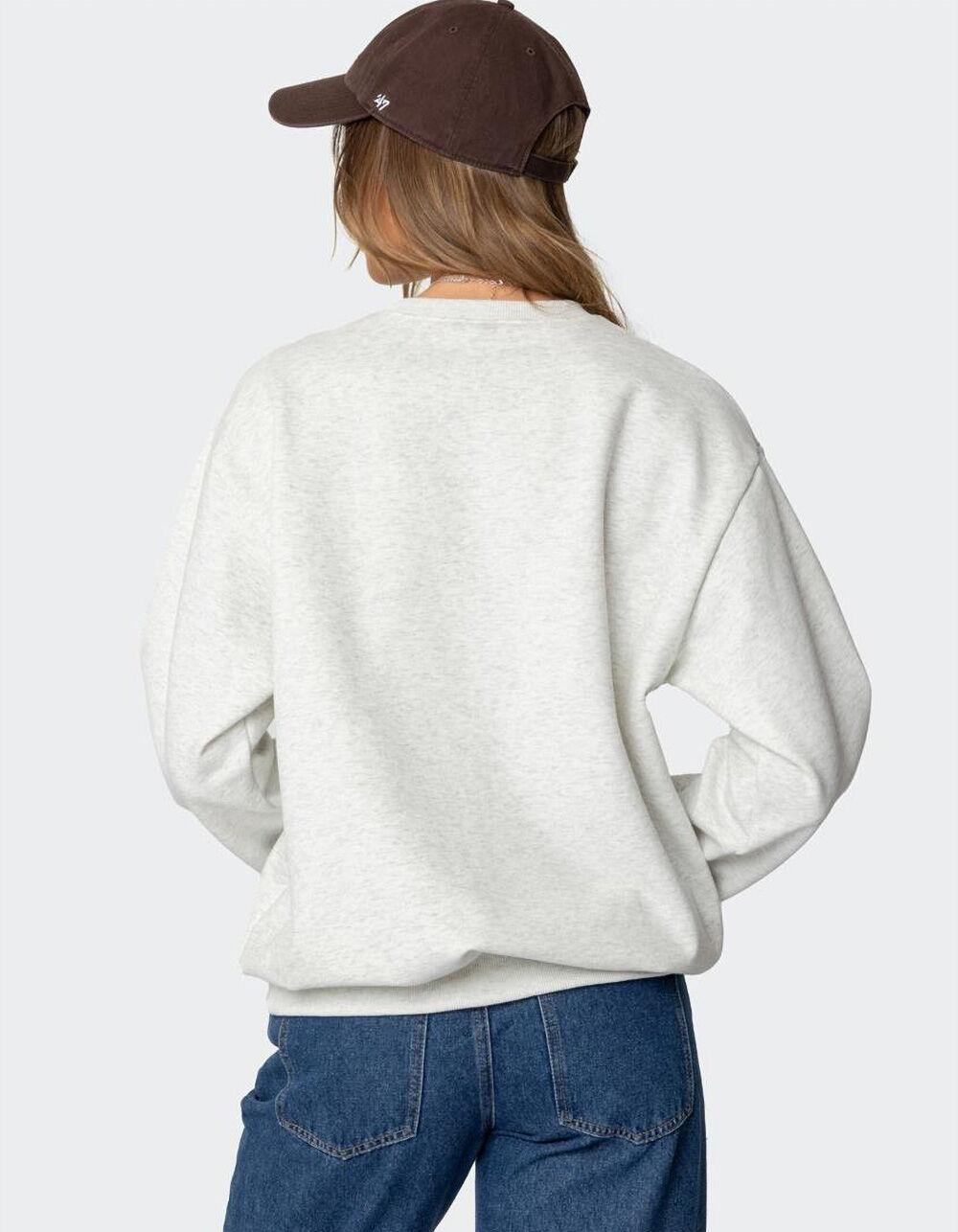 EDIKTED Laurey Oversized Sweatshirt - GRAY Product Image