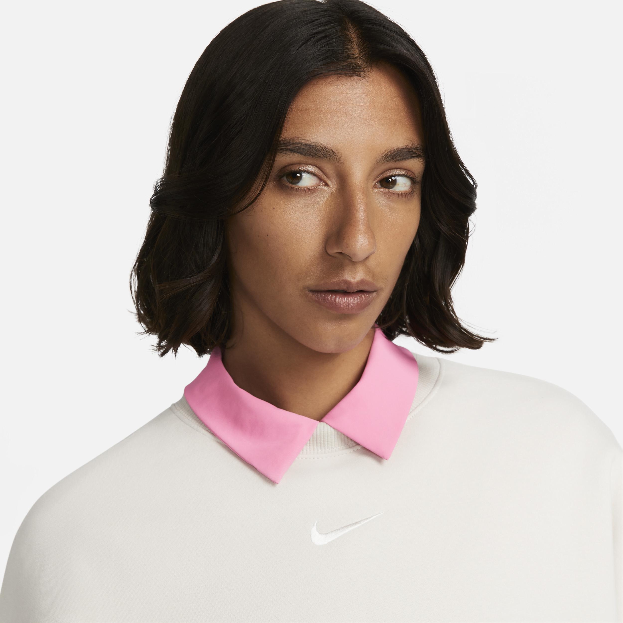 Womens Nike Sportswear Phoenix Fleece Over-Oversized Crew-Neck Sweatshirt | DQ5761-104 Product Image