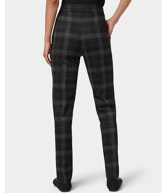 HUE Plaid Pull-On Mid Rise Trouser Leggings Product Image