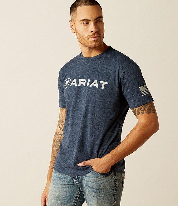 Ariat Shield Flag Short-Sleeve Logo Graphic T-Shirt Product Image