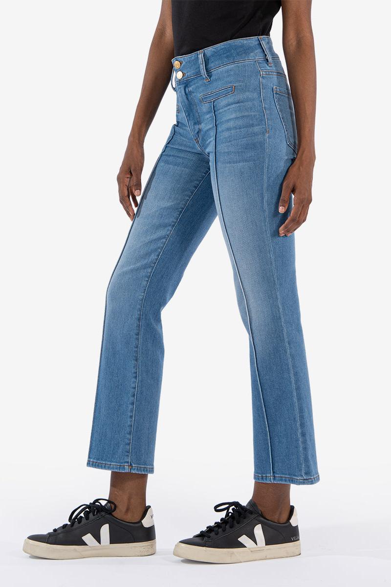 Kelsey High Rise Ankle Flare - Quality W/ Light Base Product Image