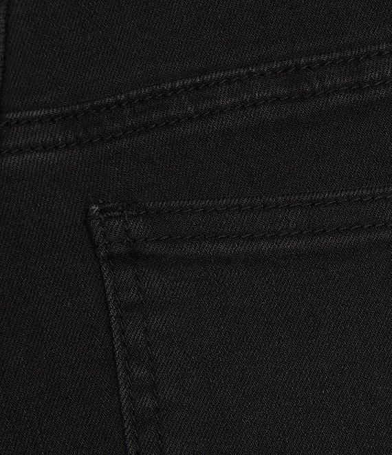 John Mark Stretch Denim Asymmetrical Frayed Jean Product Image