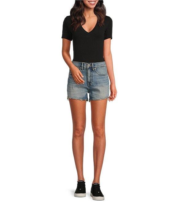 Good American Good 90s Mid-Rise Denim Shorts Product Image
