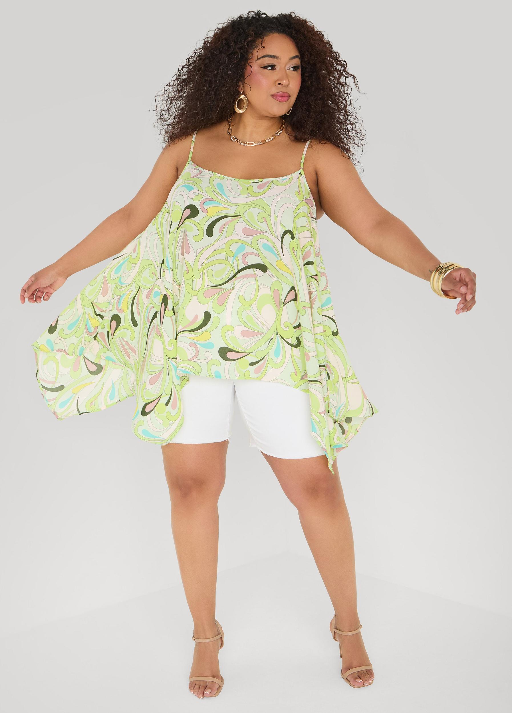Paisley Print Handkerchief Tank Product Image
