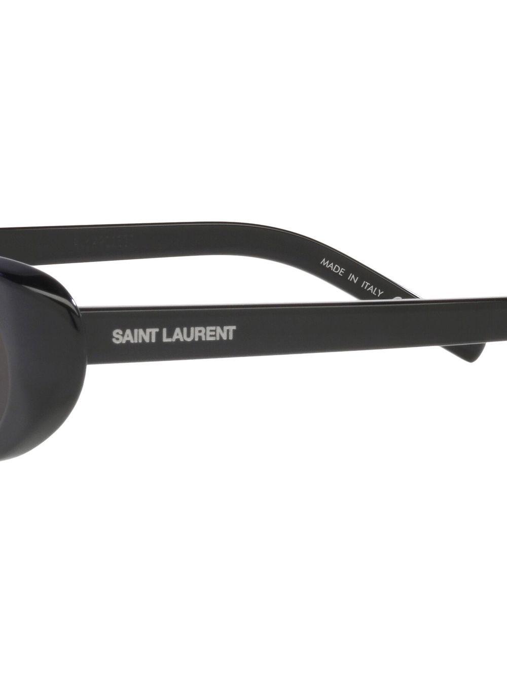 SAINT LAURENT Sl 557 Shade Oval Sunglasses In Black Product Image