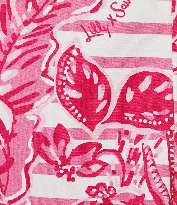 Lilly Pulitzer x Saint James Rose Soleil Stripe Print Round Neck Sleeveless Shift Dress Product Image