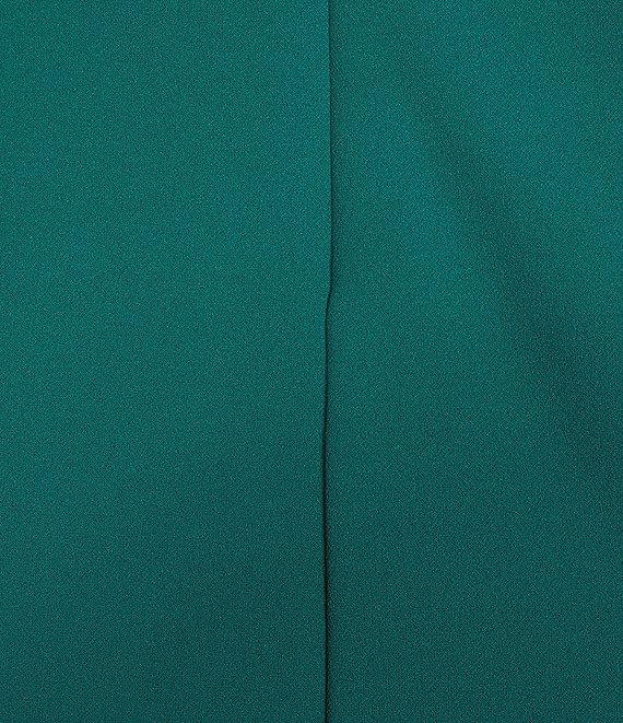 Alex Evenings Petite Size Crepe Asymmetric Embellished Neck Cap Sleeve Sheath Dress Product Image