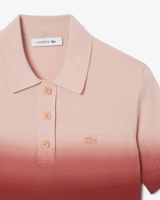 Women's Classic Fit Ombré Effect Knit Polo Product Image