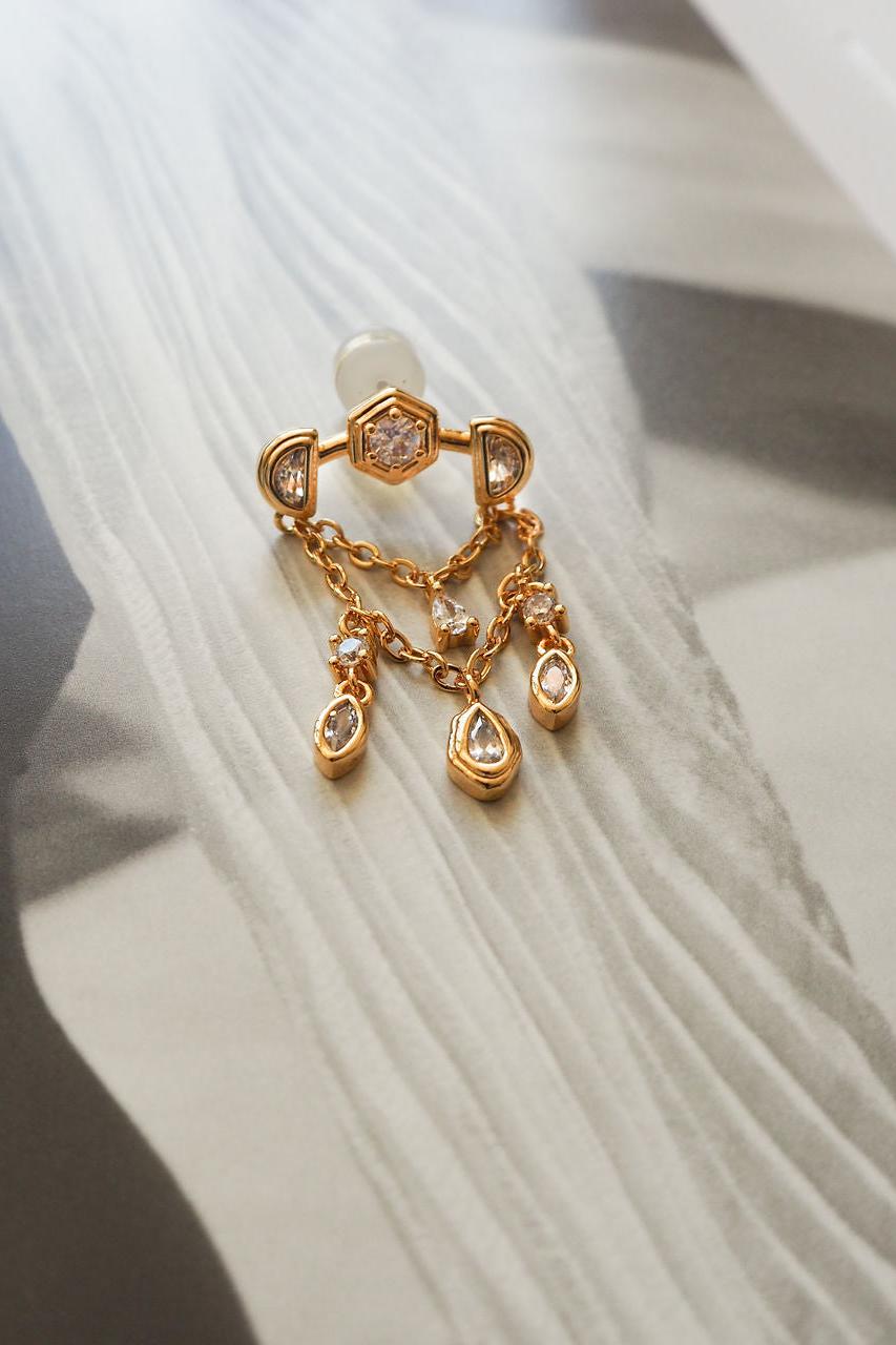 Stellar Bezel Shaker Studs - Gold Product Image