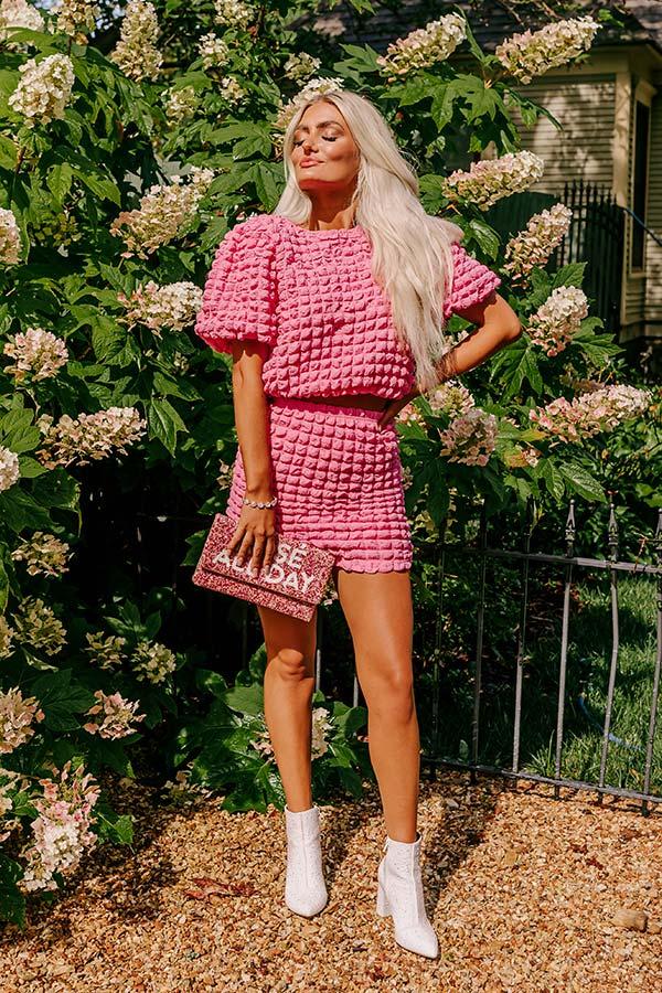 Stunning Vibes Crop Top In Pink Product Image