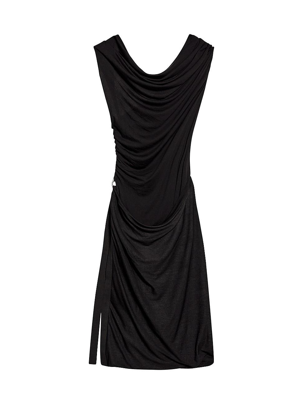 Womens Gathered Sleeveless Minidress Product Image