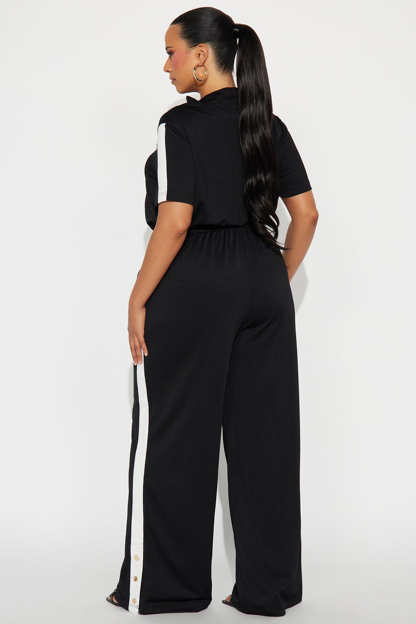 Lianna Short Sleeve Jumpsuit - Black Female Product Image