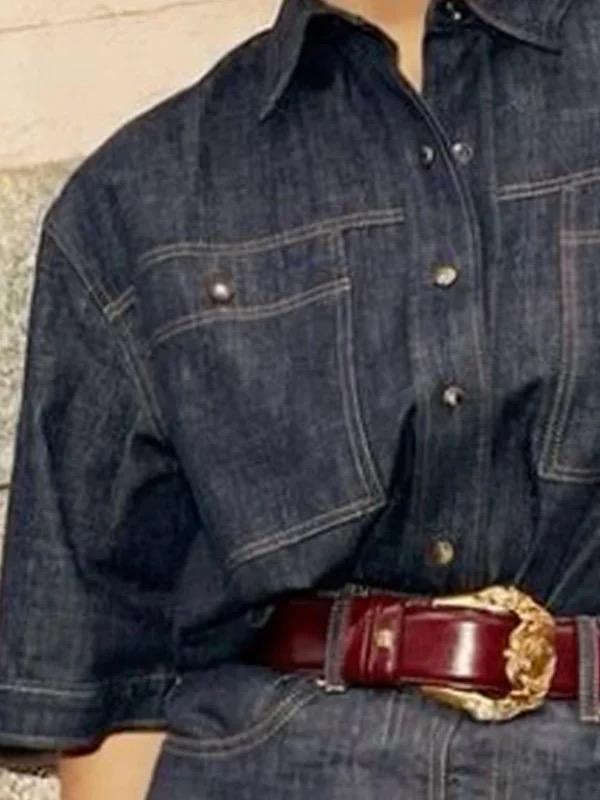 Column No Belt Solid Color Zipper Skirts Bottoms Product Image