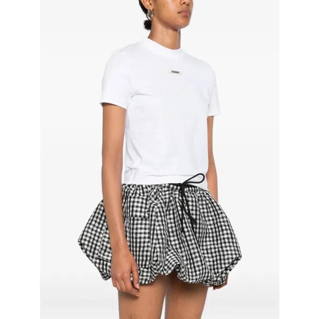 JACQUEMUS The Gros Grain T-shirt In White Product Image