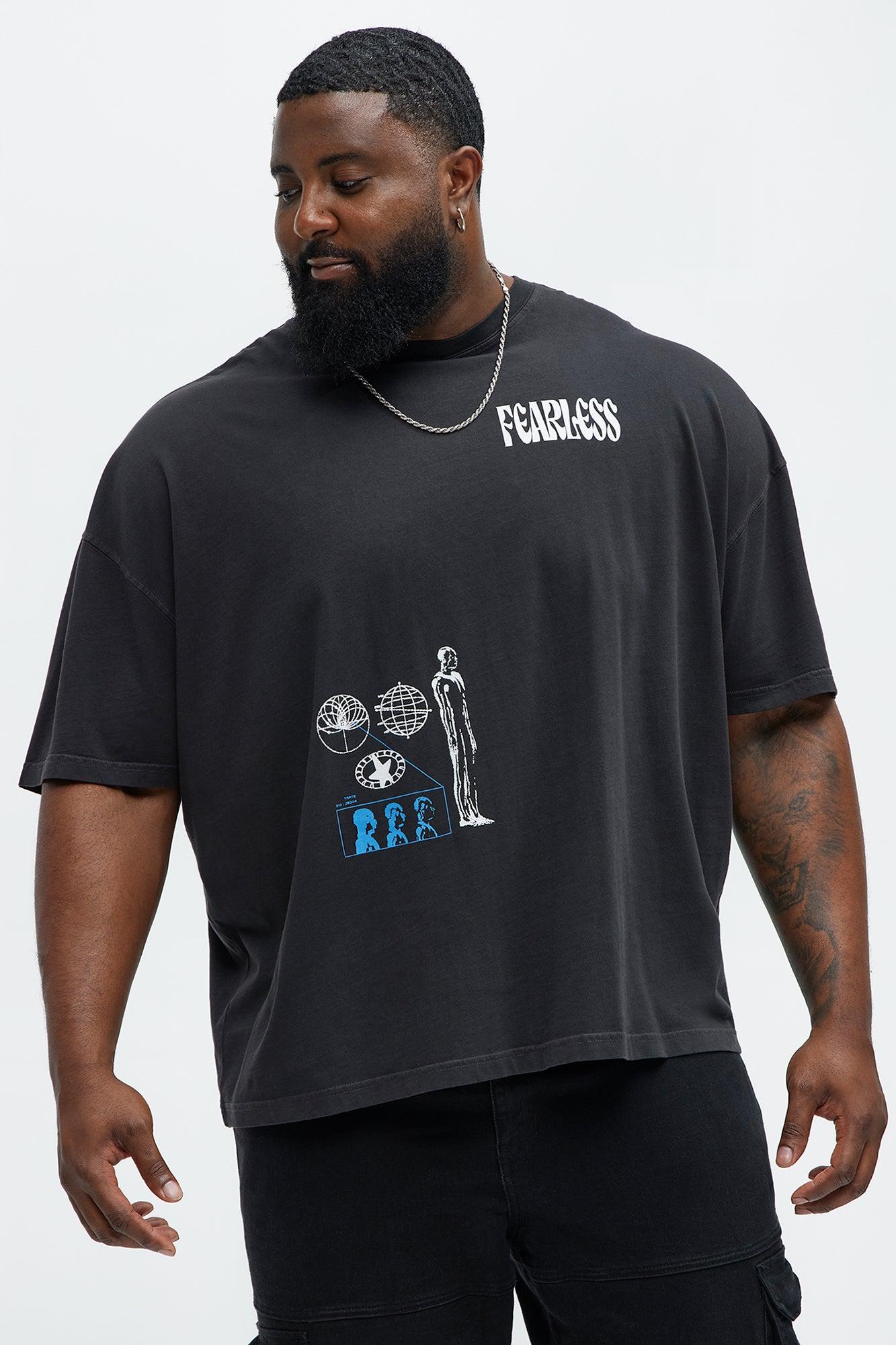 Fearless Oversized Short Sleeve Tee - Black Product Image