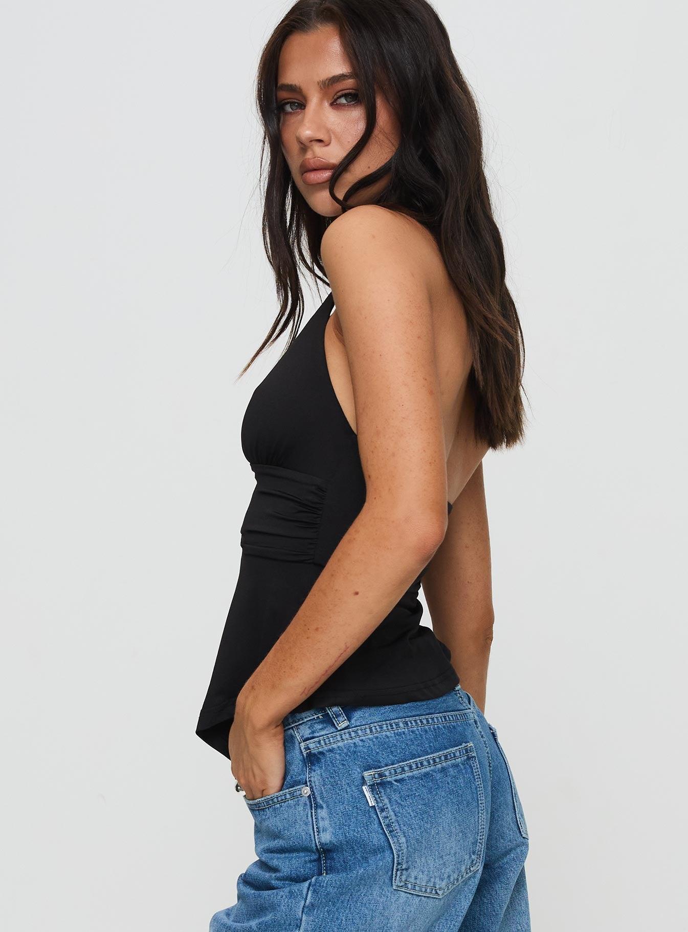 Averee Halter Top Black Product Image