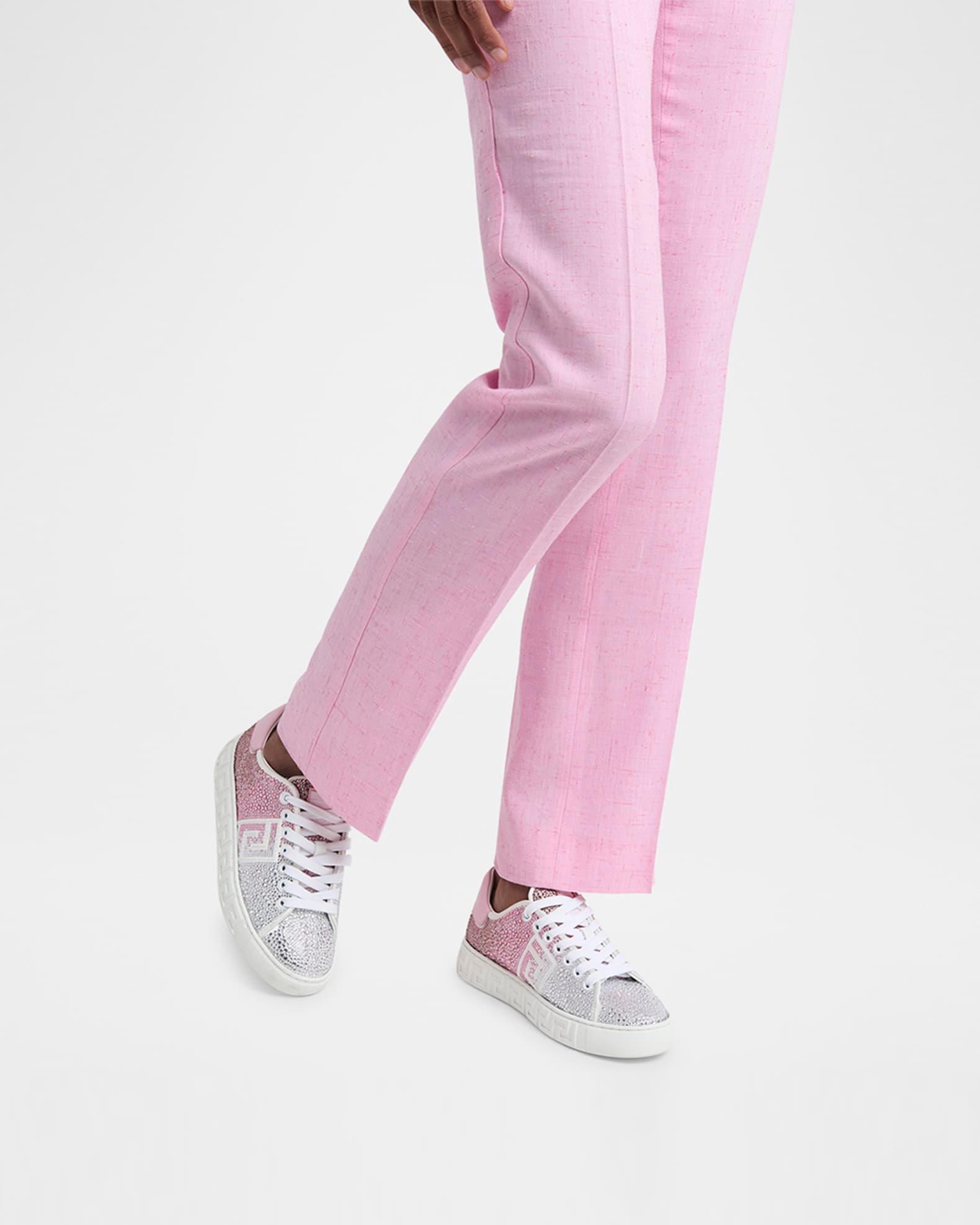 Crystal Greca Low-Top Sneakers Product Image