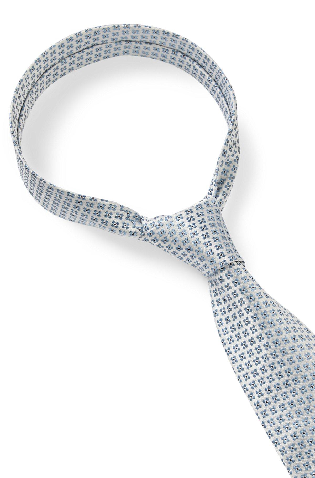 Jacquard-pattern tie in Italian-made silk Product Image
