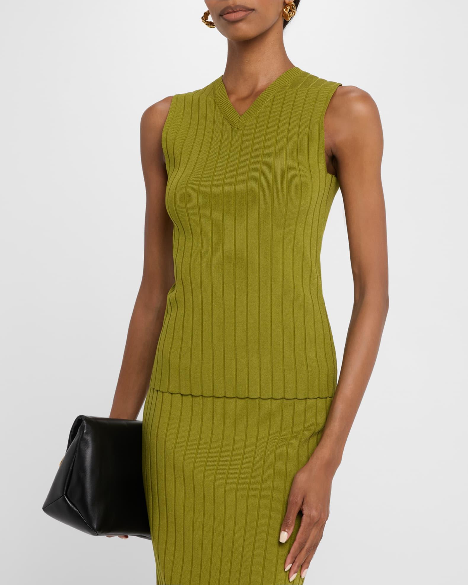 Rib Knit Sweater Vest Product Image