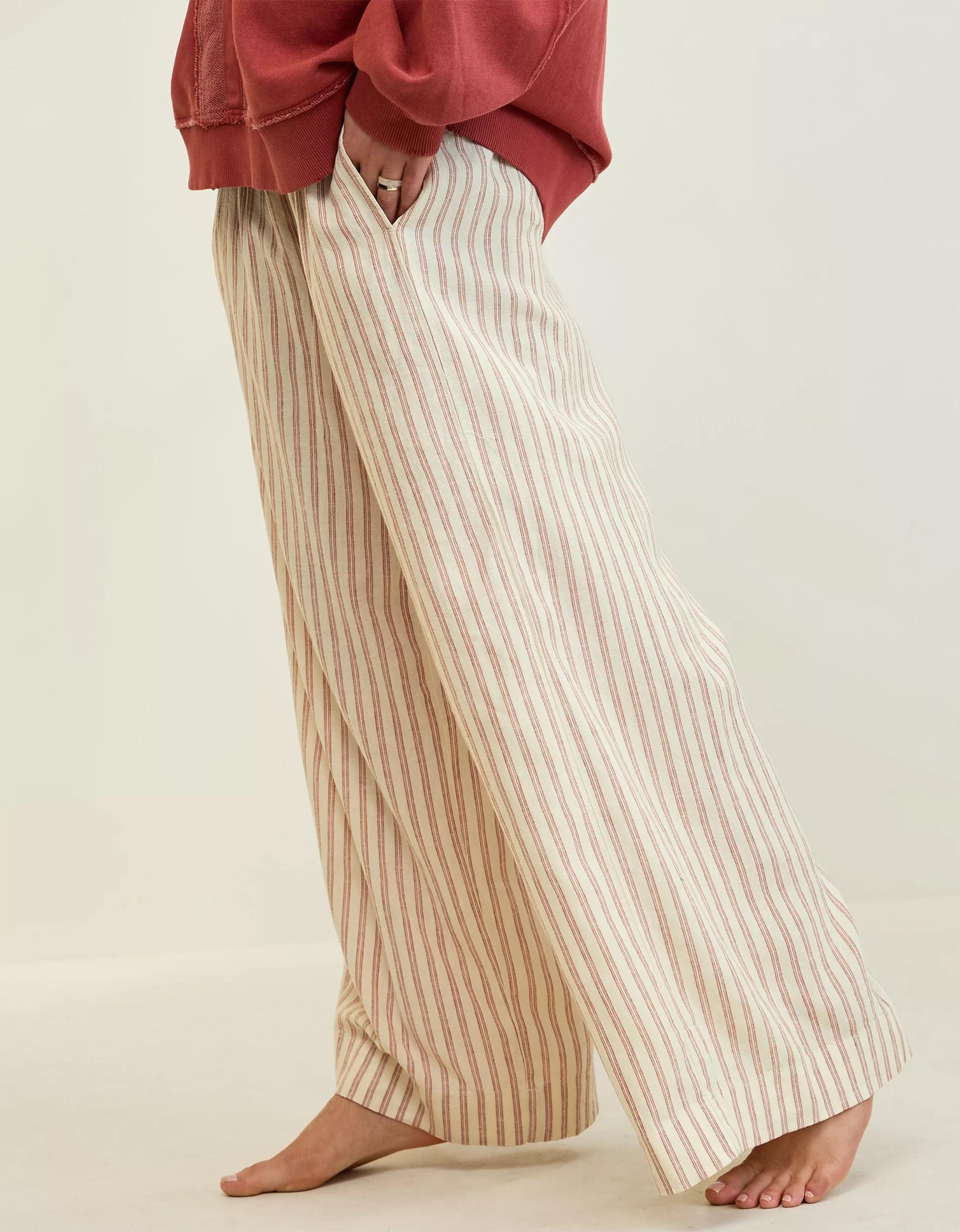 Aerie Linen Blend Trouser Product Image