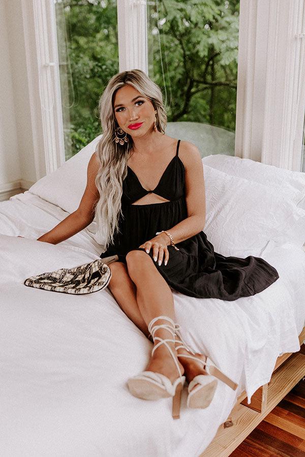 Having A Blast Babydoll Dress In Black Product Image