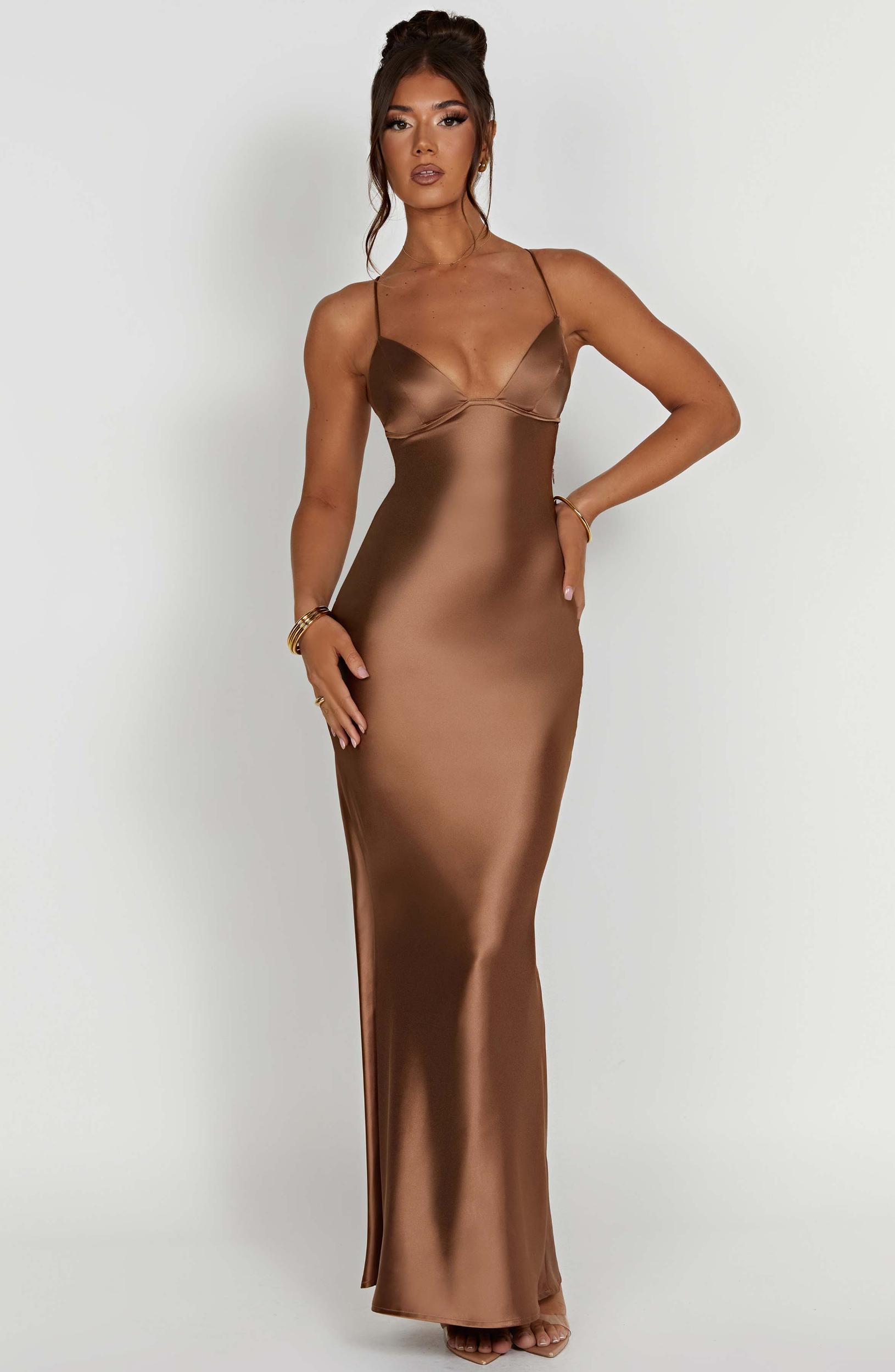 Fenty Maxi Dress - Chocolate Product Image