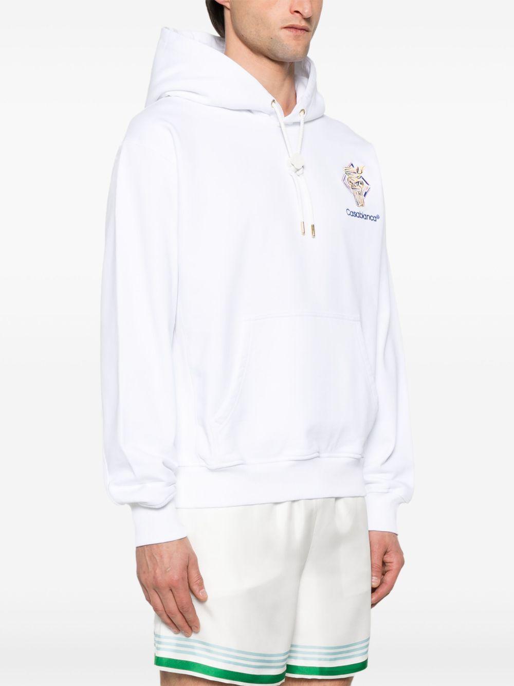 logo-embroidered hoodie Product Image