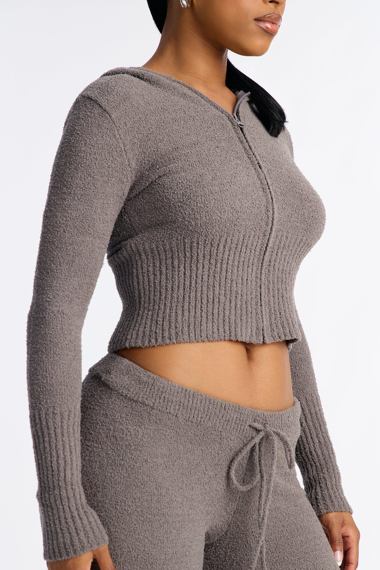 Jenna Cozy Pant Set - Charcoal Female Product Image