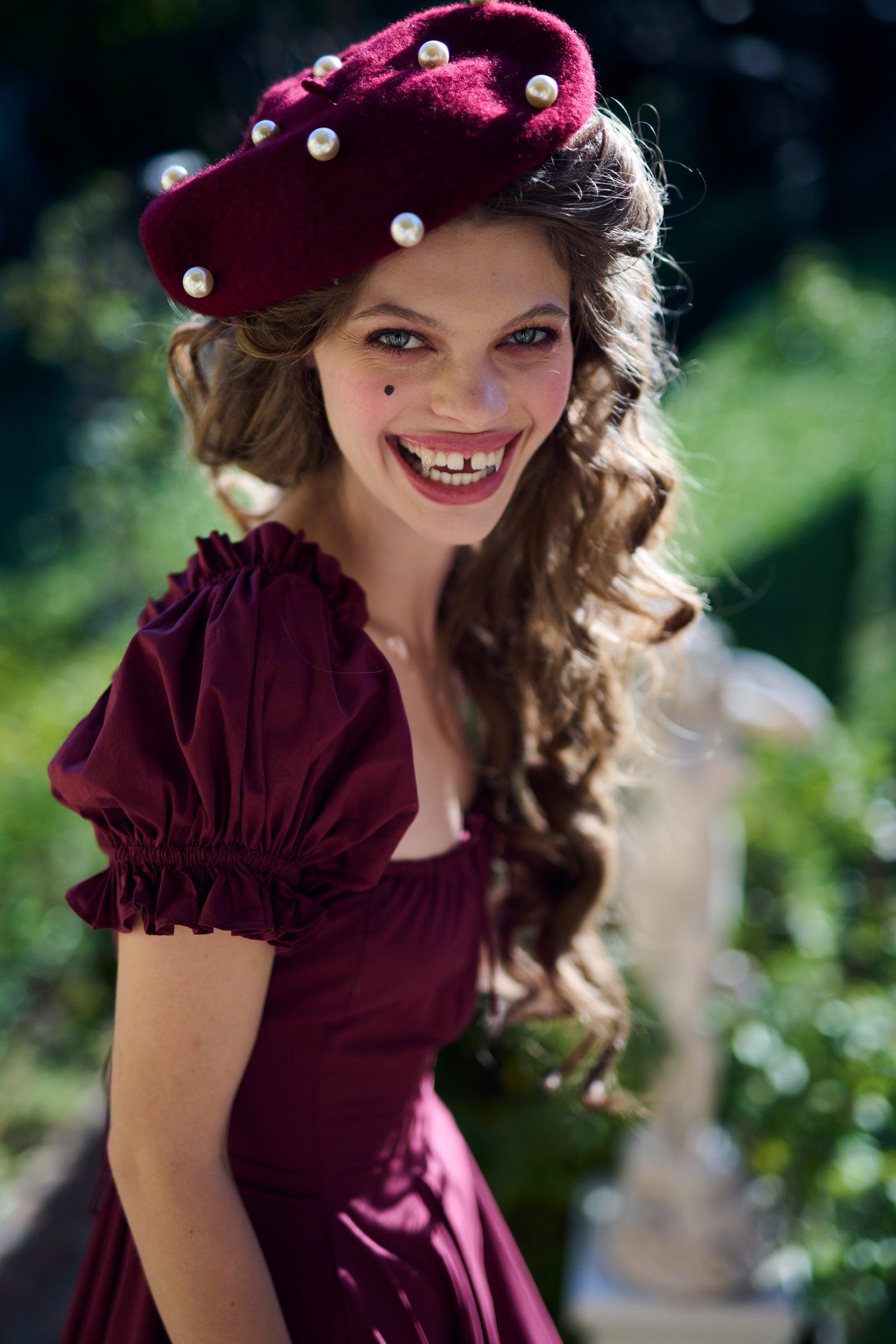 The Bordeaux Foxglove Dress Product Image