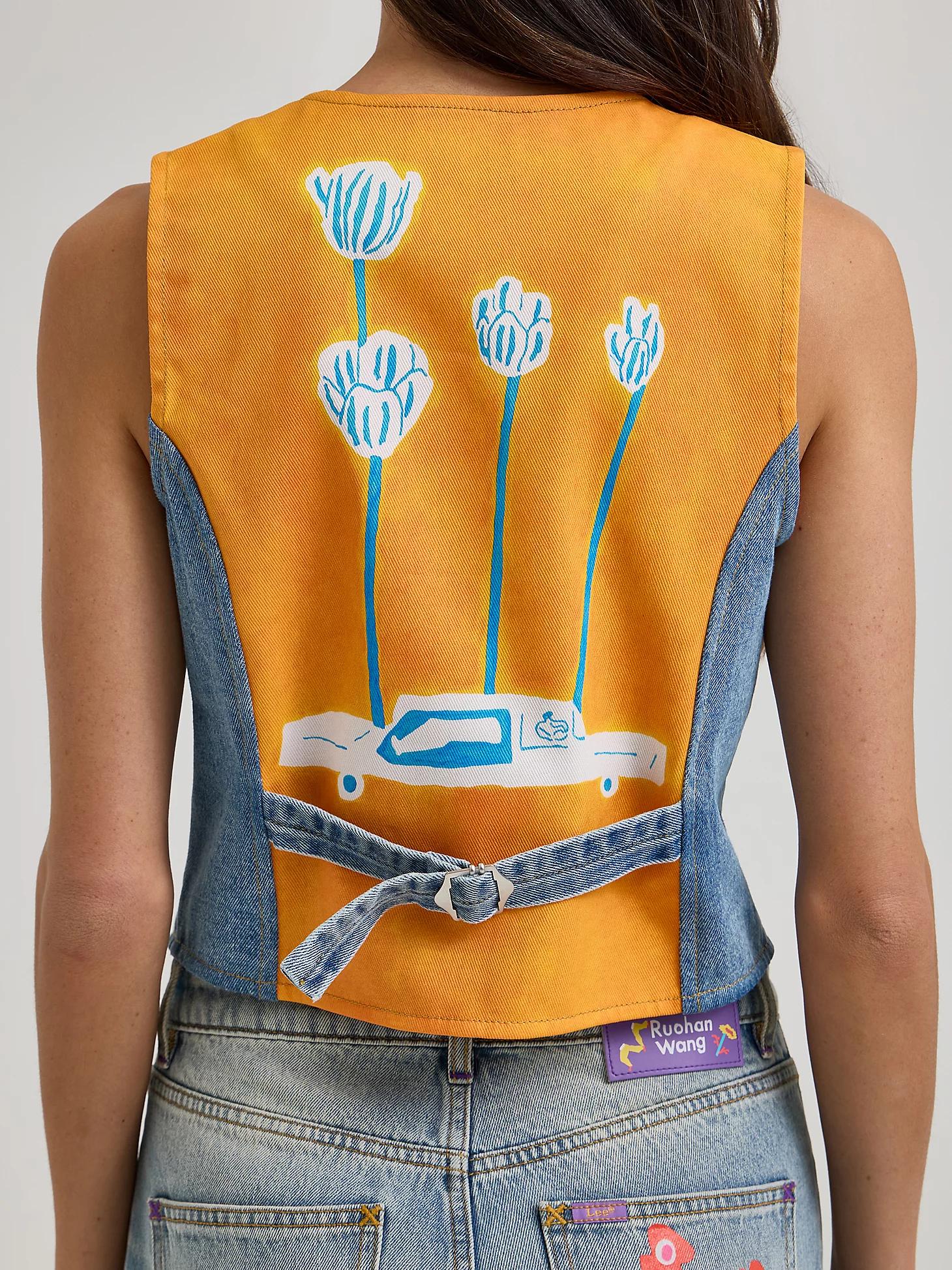 Women's Lee® x Ruohan Wang Denim Vest | Women's Jackets & Outerwear | Lee® Product Image