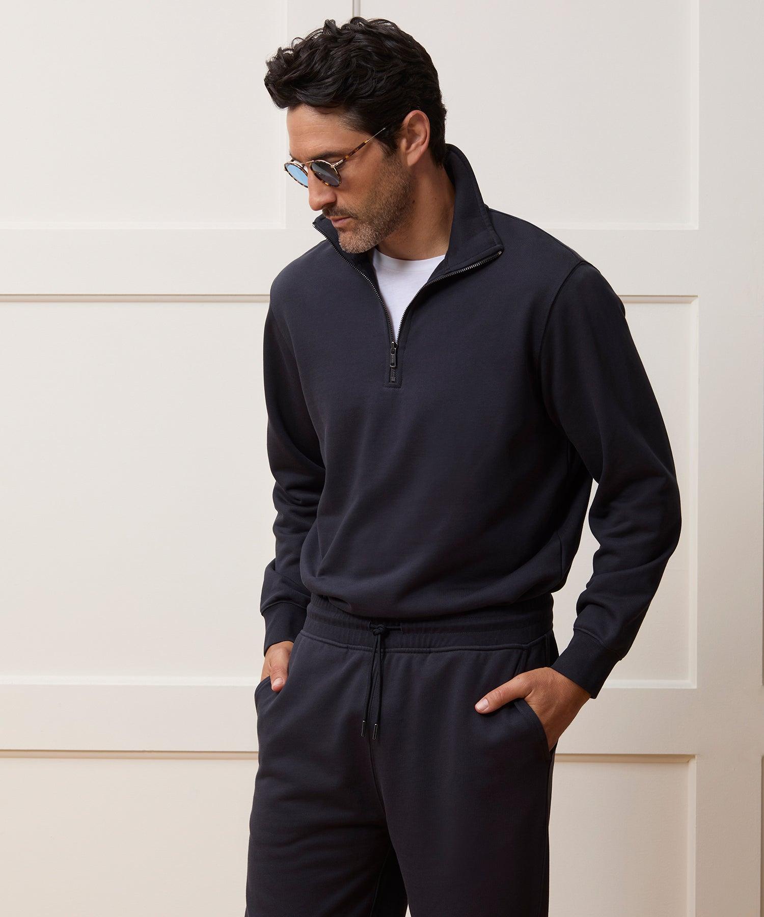 Portuguese Terry Quarter-Zip Sweatshirt Product Image