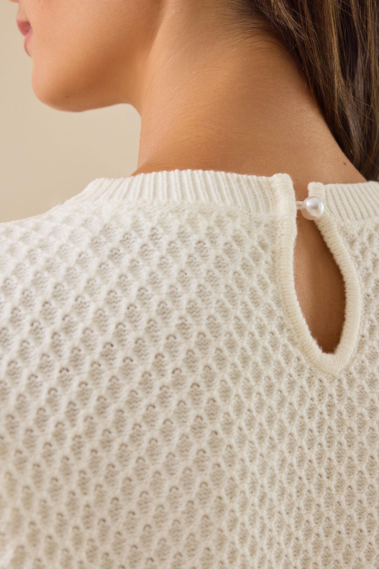 Gwen Lace Cropped Sweater Product Image