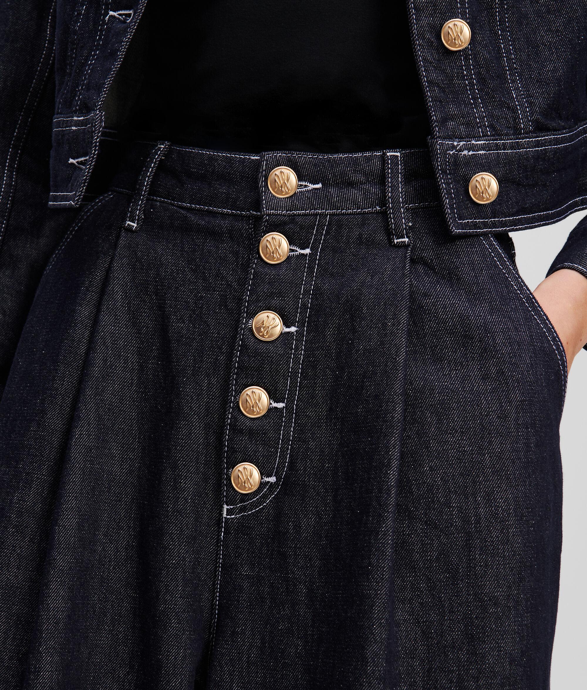 BUTTON-FLY WIDE-LEG JEANS Product Image