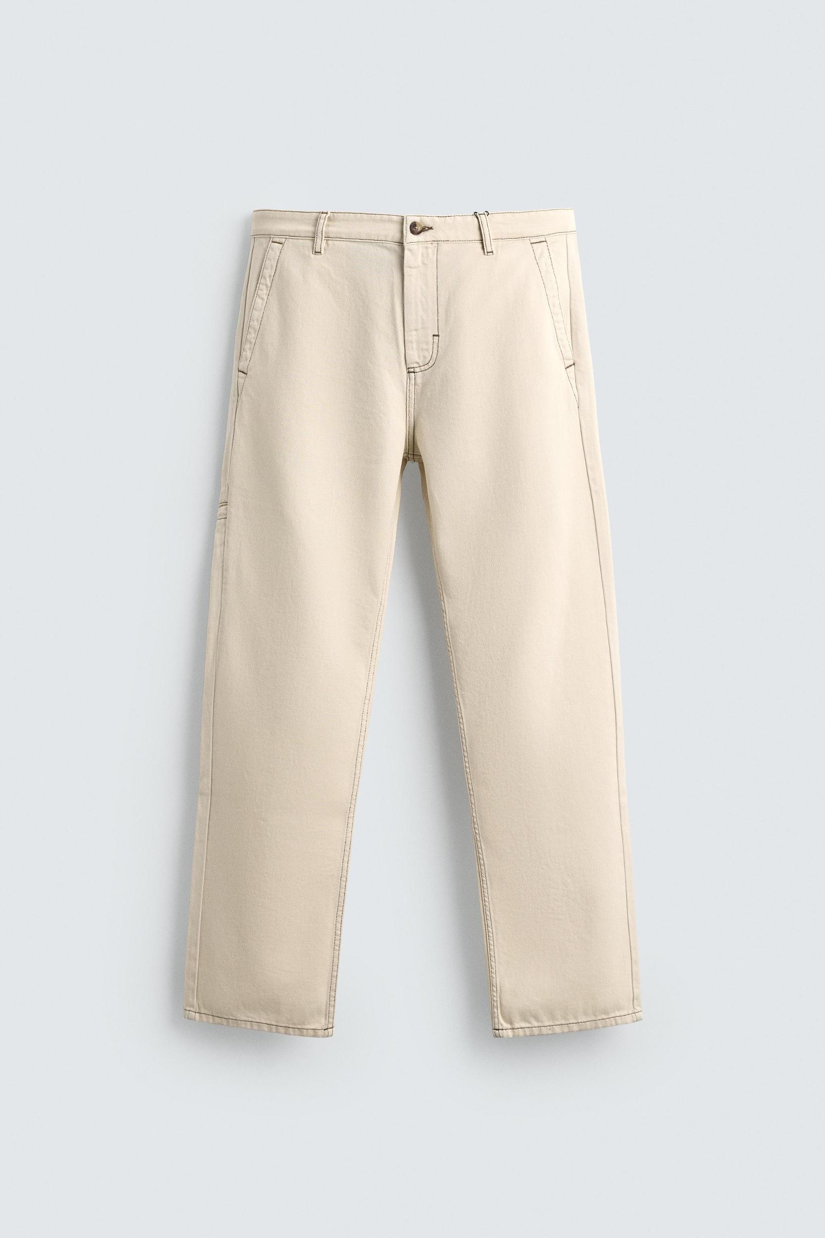 PANTS WITH CONTRAST STITCHING Product Image