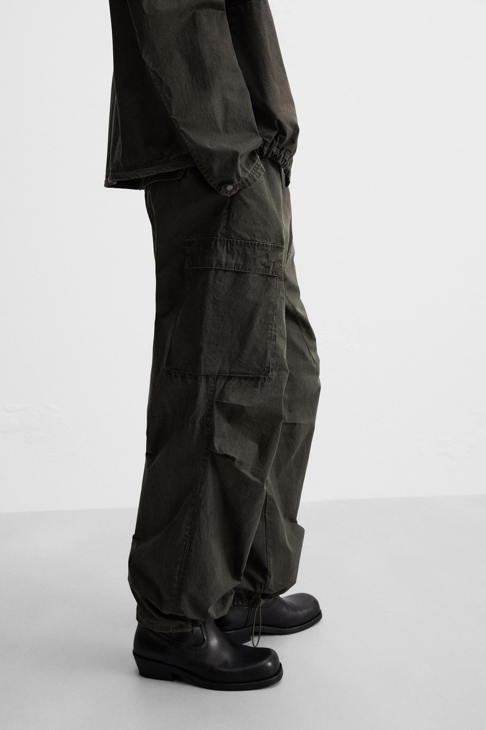 WASHED TECHNICAL CARGO PANTS Product Image
