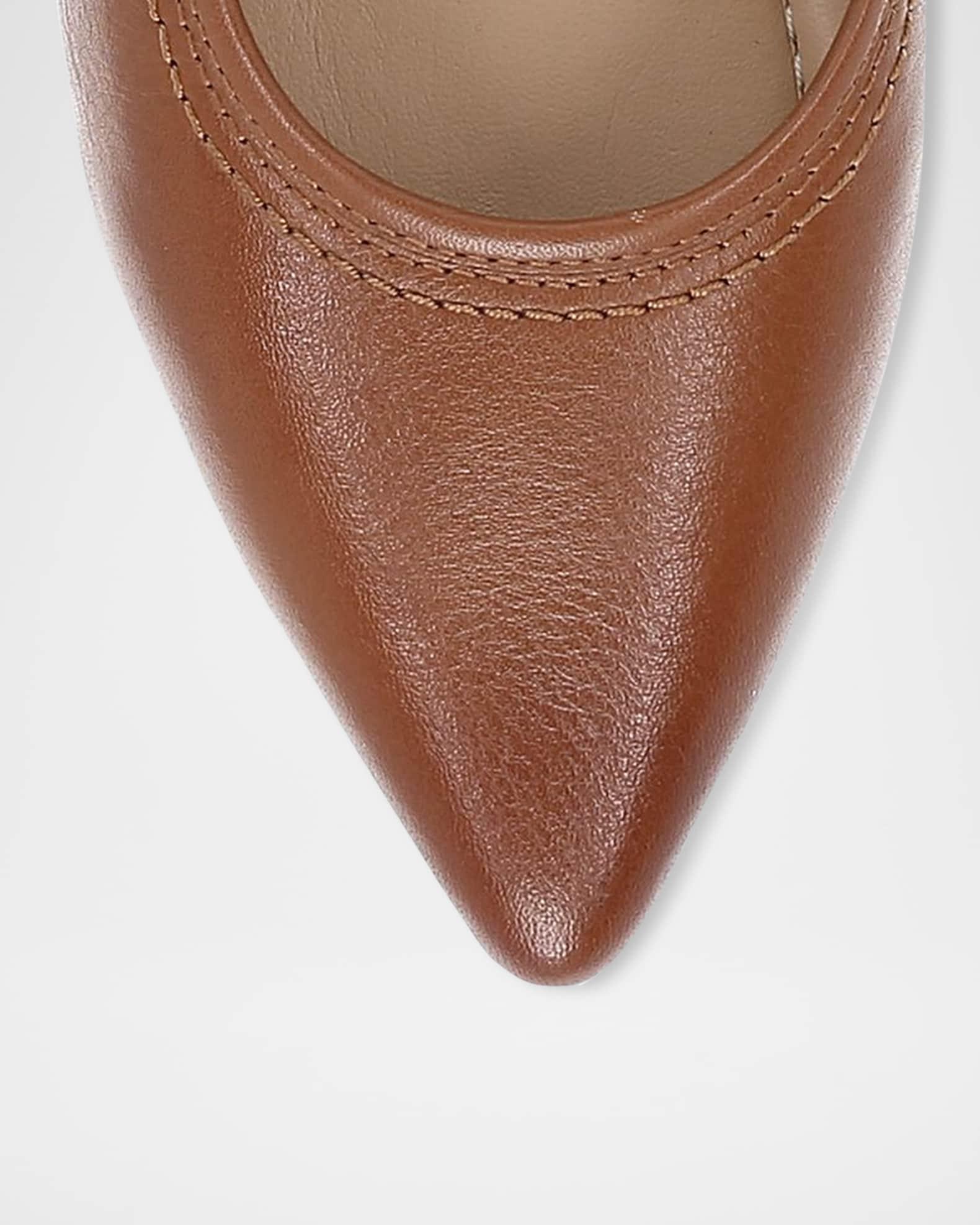 Heather Leather Mary Jane Ballerina Flats Product Image