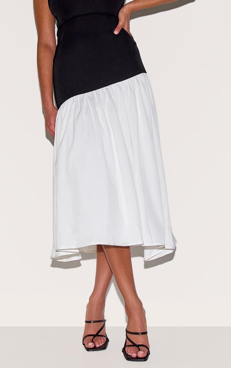 Black PU Toe Loop Strappy Block Heeled Mules Product Image