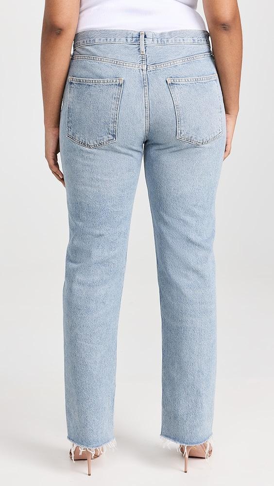 AGOLDE Lana Mid Rise Straight Jeans Product Image