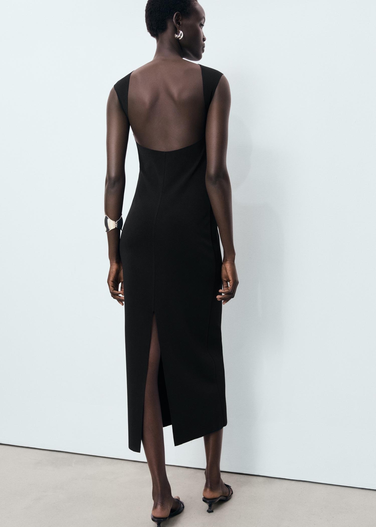 Open back dress - Women | MANGO USA Product Image