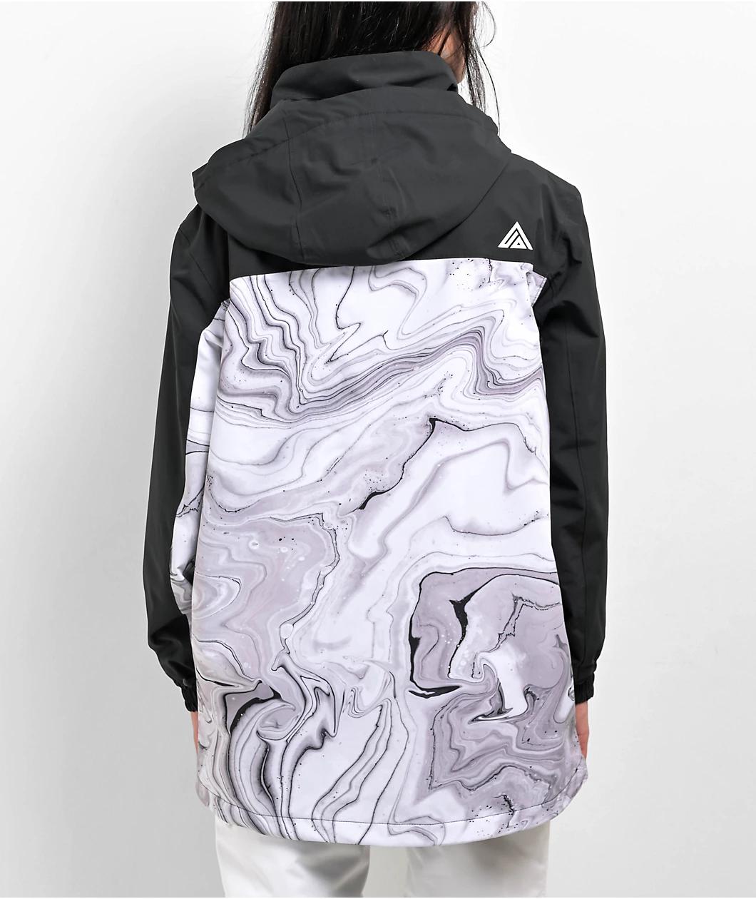 Aperture Lexi Black & Marble 10K Snowboard Jacket 2024 Product Image