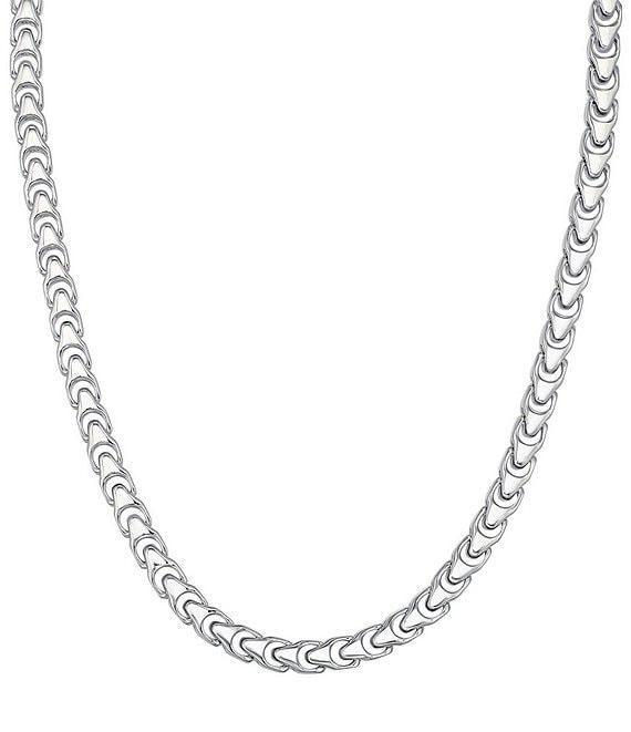 Bulova Men's Sterling Silver Chain Necklace Product Image