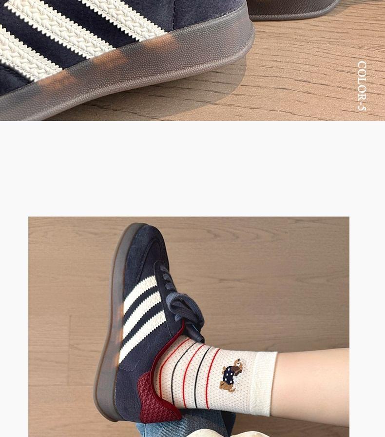 Set of 4 Pairs: Patterned Short Socks Product Image
