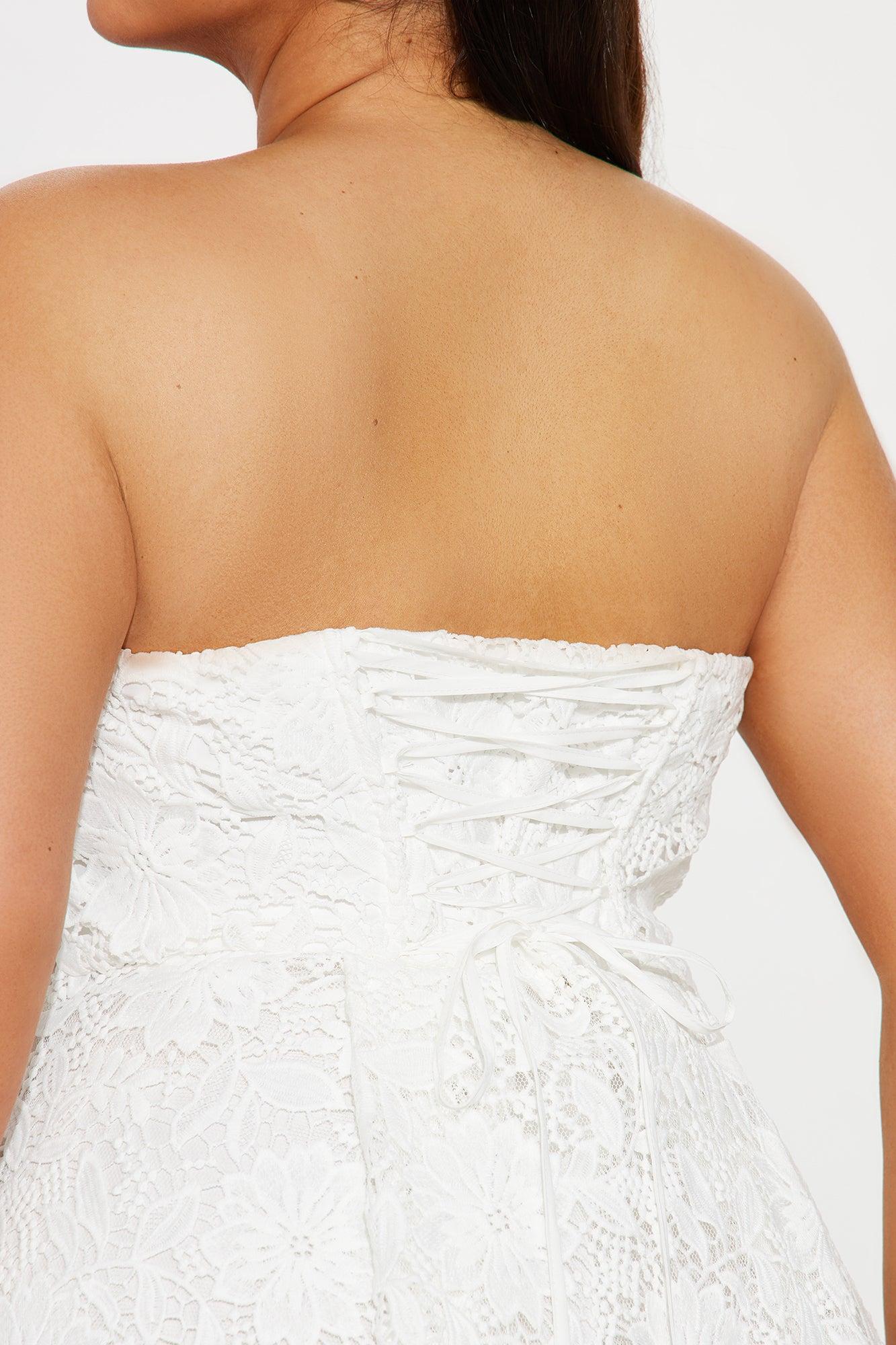 Isn't She Lovely Lace Midi Dress - White Product Image