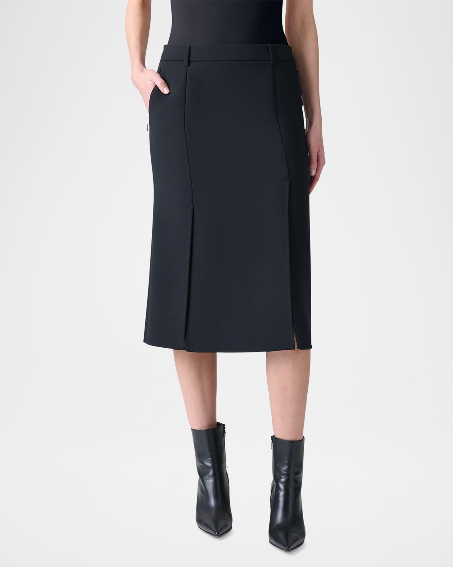 Double-Face Wool Pencil Skirt Product Image