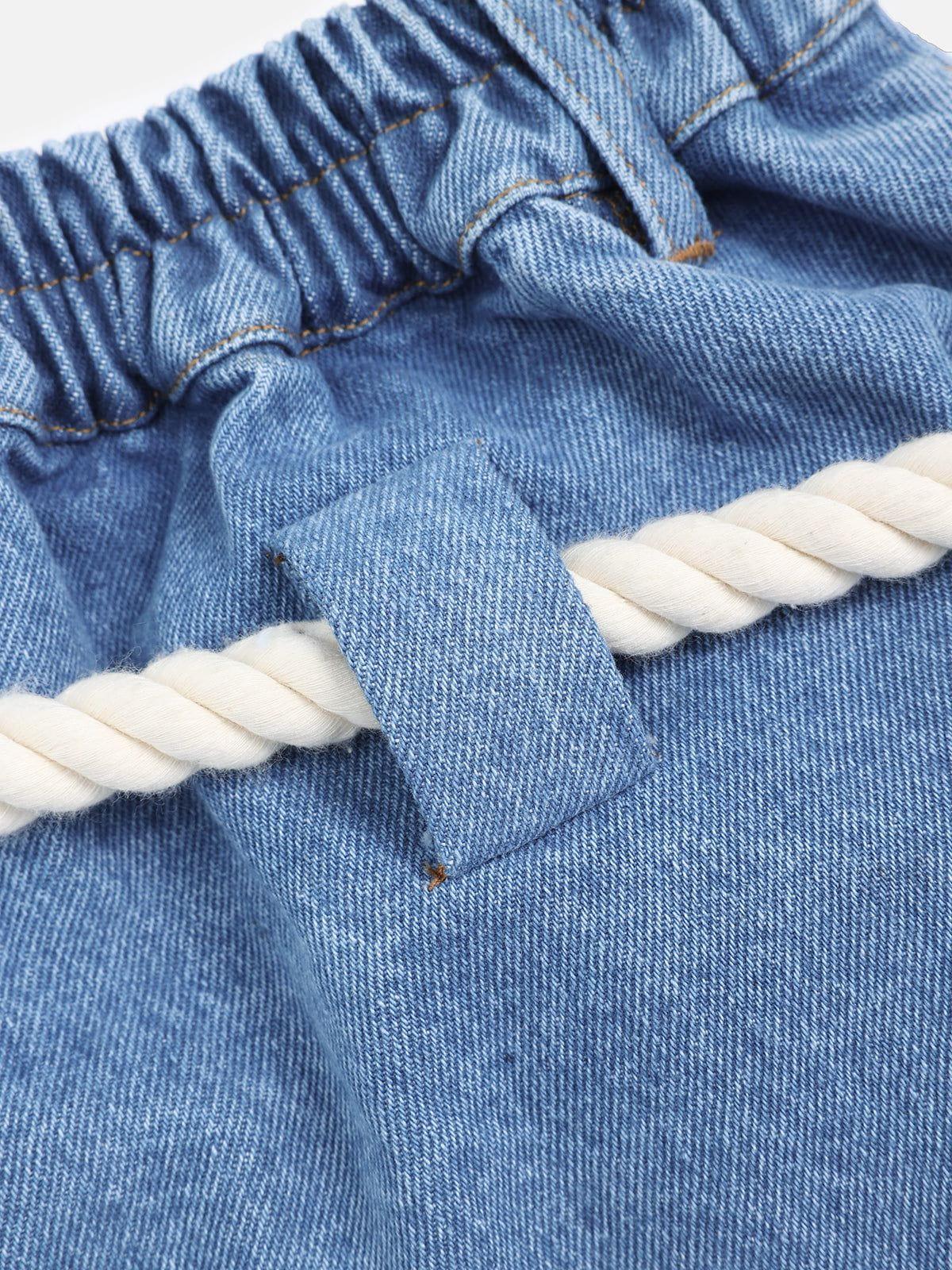 Aelfric Eden Super Baggy Drawstring Waist Jeans Product Image