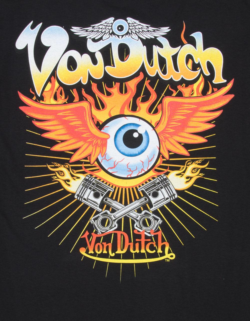 VON DUTCH Pistons Mens Tee - BLACK Product Image