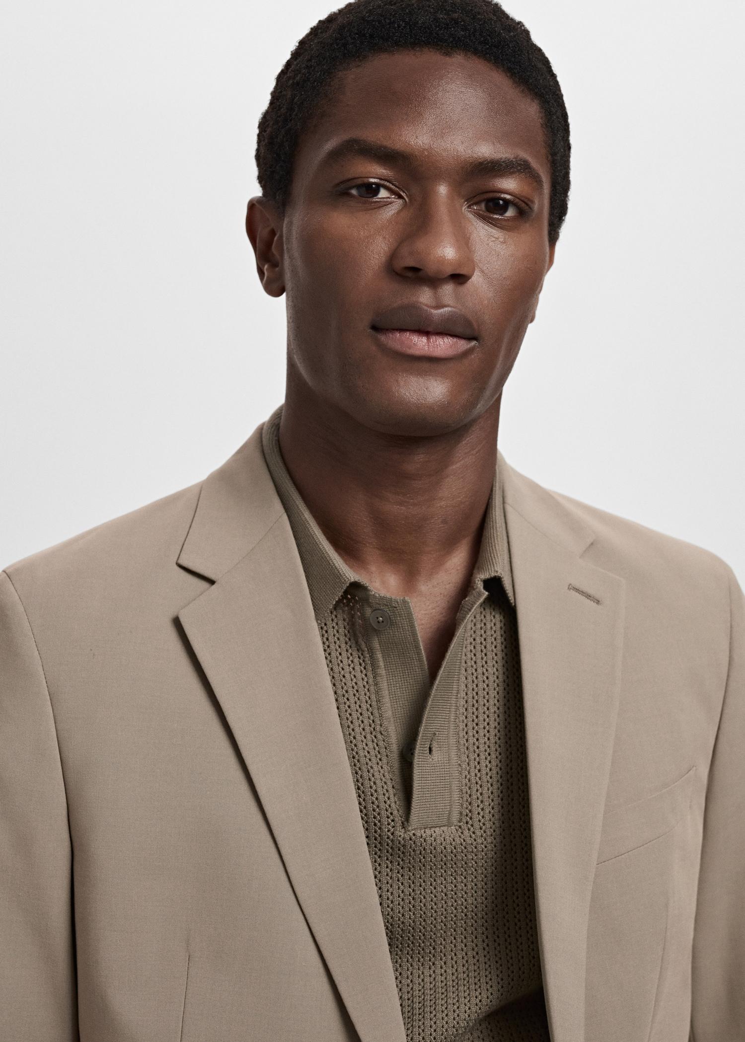 Milan slim-fit suit blazer - Men | MANGO USA Product Image