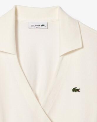 Stretch Mini Piqué Wrap Dress Product Image