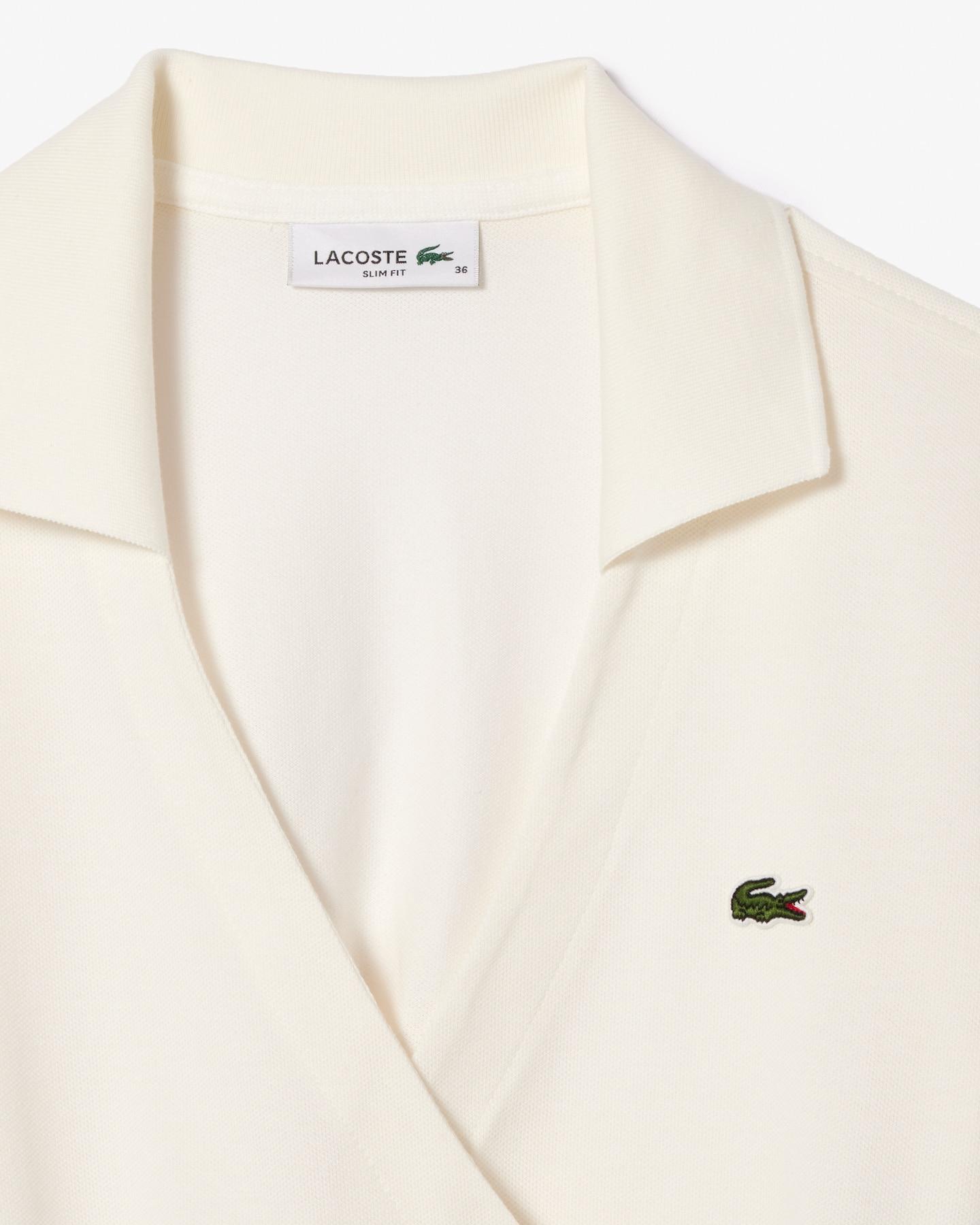 Women's Stretch Mini Piqué Wrap Dress Product Image