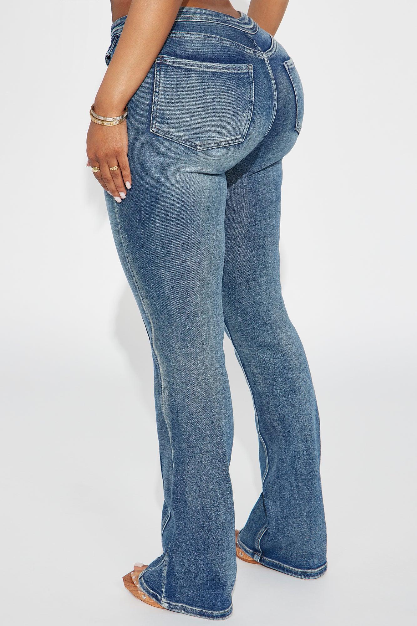 Hardly Seams Stretch Bootcut Jeans - Medium Wash Product Image